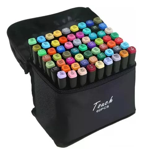 Kit Livro Capa Dura + 60 Canetas Touch