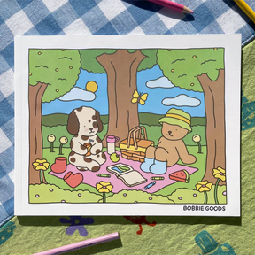 Livro de colorir primavera-verão